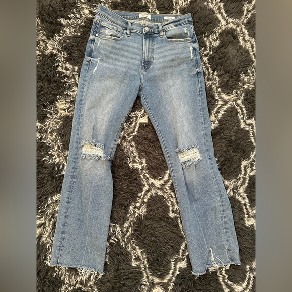 Kensie Denim - Kensie Blue Boyfriend Jeans with Distressed Style